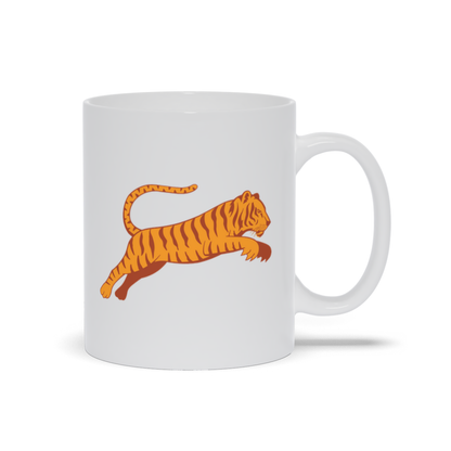 Animal Coffee Mug - Tiger Jumping Coffee Mug