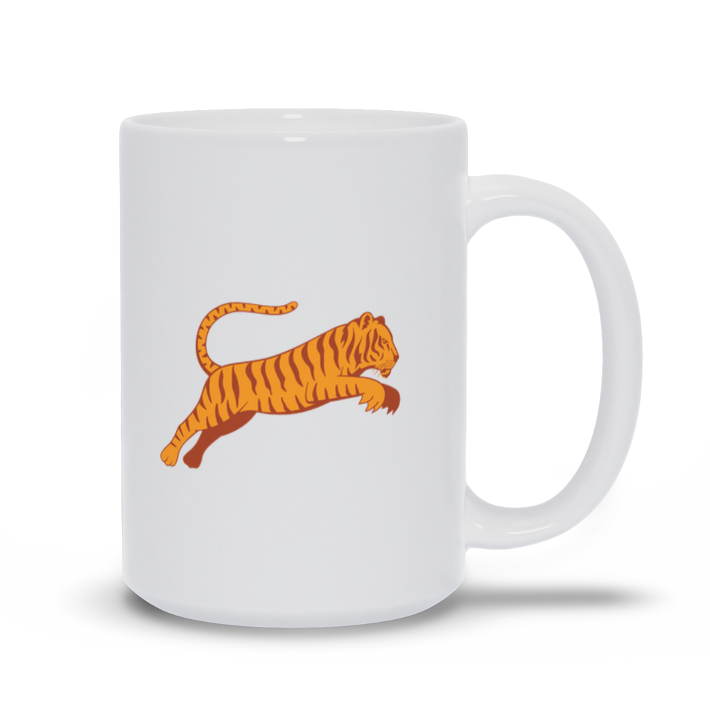 Animal Coffee Mug - Tiger Jumping Coffee Mug