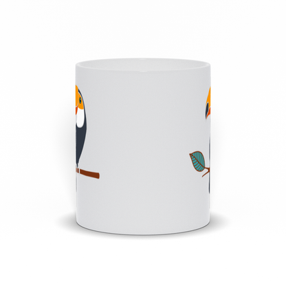 Animal Coffee Mug - Toucan sitting on a branch coffee mug