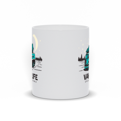 Holiday Coffee Mug - Christmas coffee mug with a Van and Christmas Tree on Top