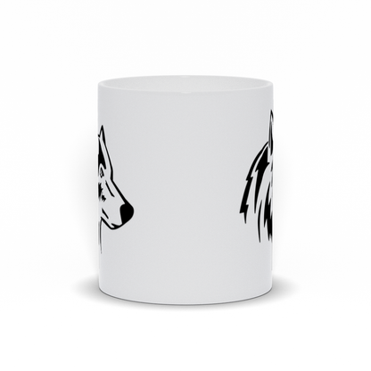 Animal Coffee Mug - Wolf Head on a coffee mug