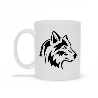 Animal Coffee Mug - Wolf Head on a coffee mug