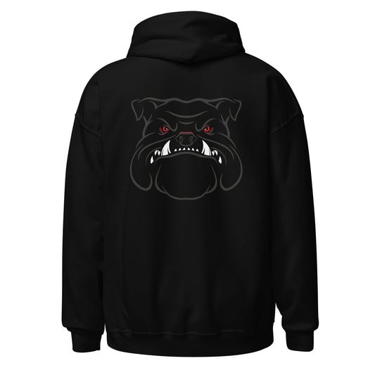 Angry Bulldog Gildan Hoodie Black Back