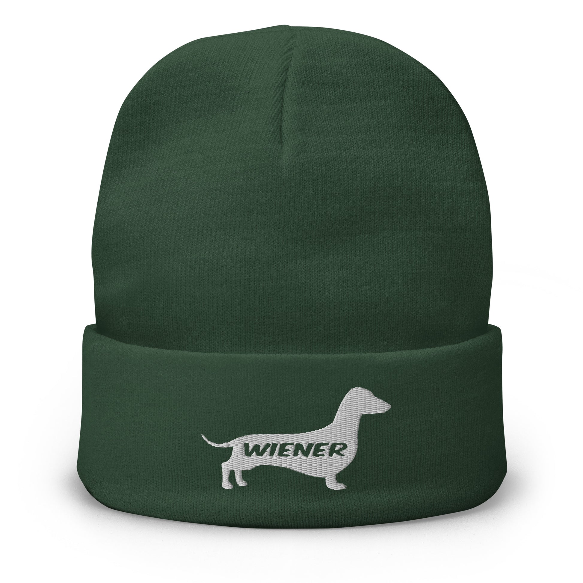 Dachshund Wiener Dog Beanie Green