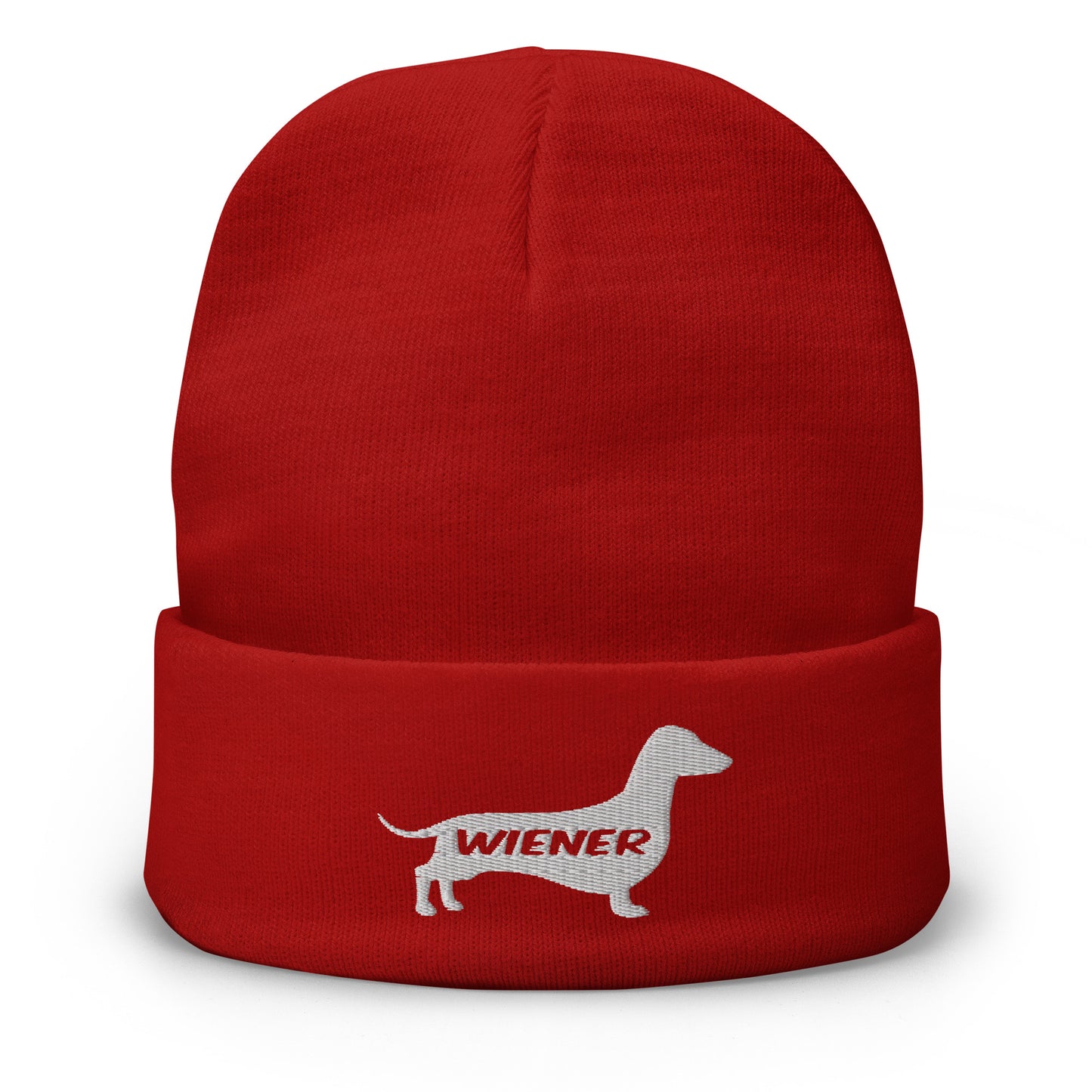 Dachshund Wiener Dog Beanie Red