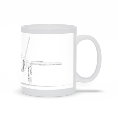 The F-35 Fighter Jet White Coffee Mug