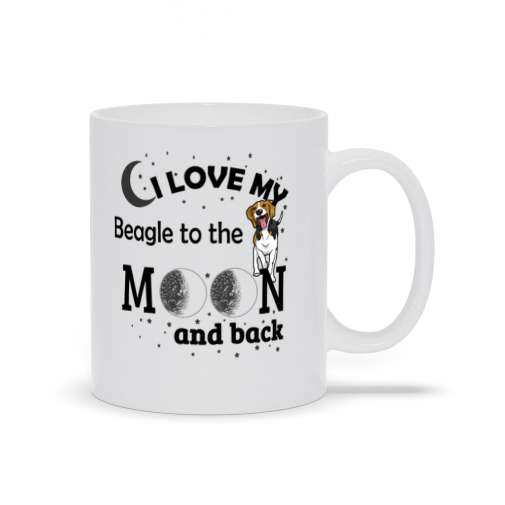I Love My Beagle to the Moon and Back Coffee Mug