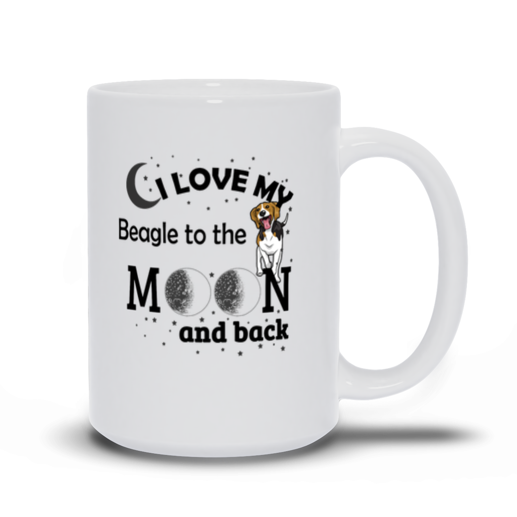 I Love My Beagle to the Moon and Back Coffee Mug