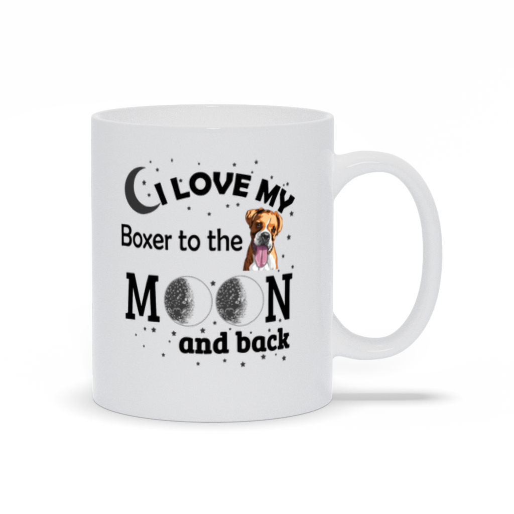 I Love My Boxer to the Moon and Back Coffee Mug