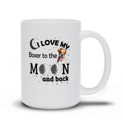 I Love My Boxer to the Moon and Back Coffee Mug