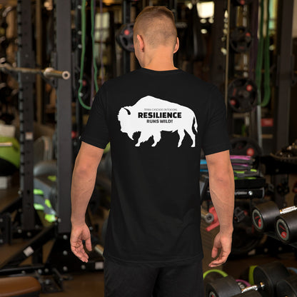 Terra Cascade Outdoors Resilience Runs Wild Buffalo T-Shirt: A Symbol of Strength and Spirit!