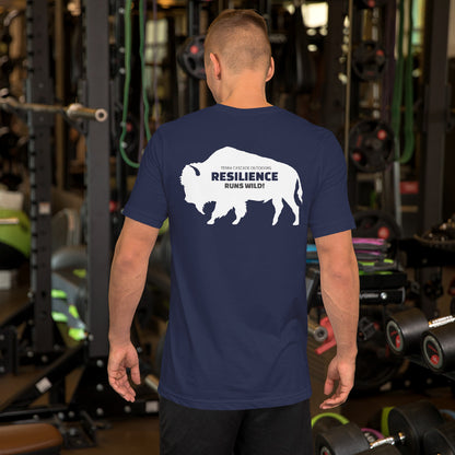 Terra Cascade Outdoors Resilience Runs Wild Buffalo T-Shirt: A Symbol of Strength and Spirit!