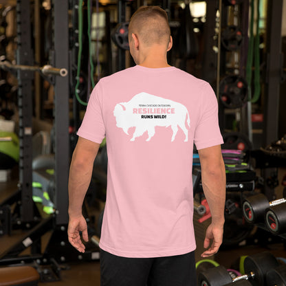 Terra Cascade Outdoors Resilience Runs Wild Buffalo T-Shirt: A Symbol of Strength and Spirit!