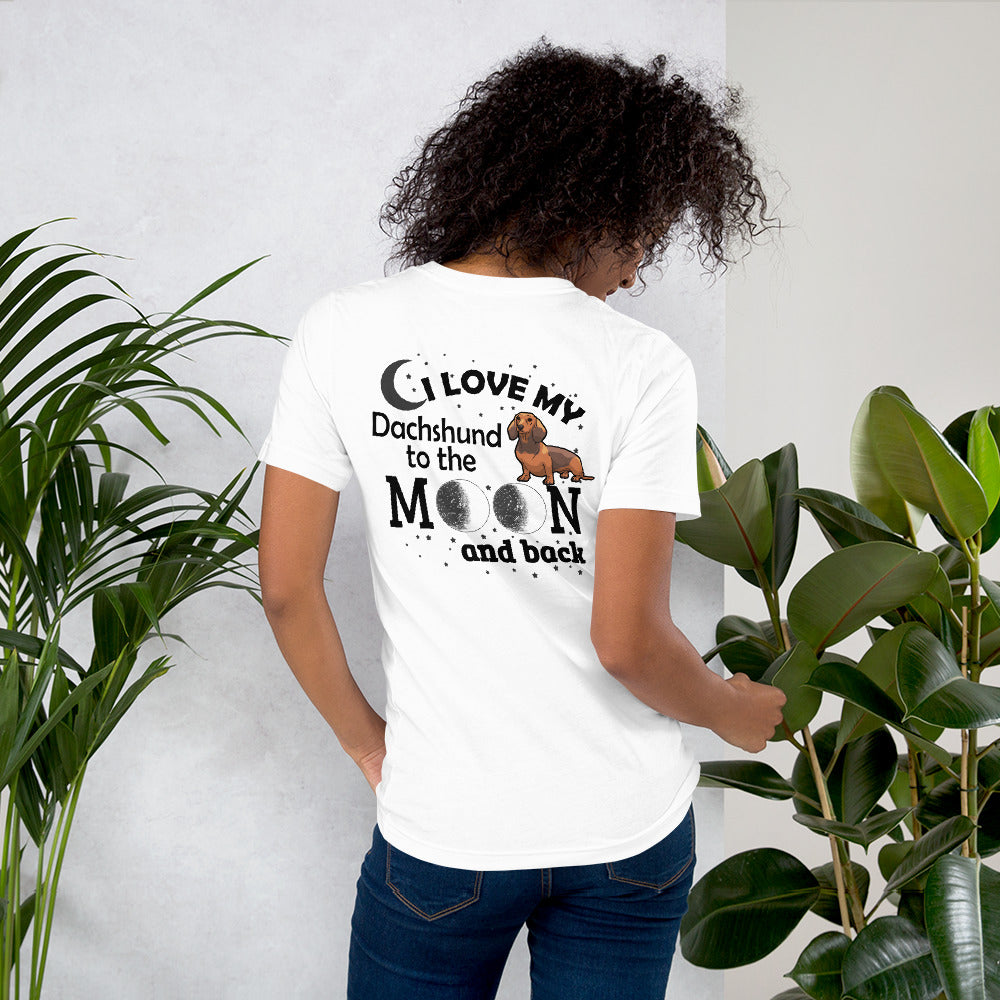 I Love My Dachshund to the Moon and Back T-shirt