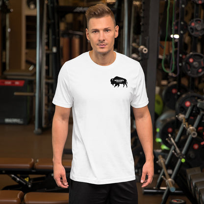 Terra Cascade Outdoors Resilience Runs Wild Buffalo T-Shirt: A Symbol of Strength and Spirit!