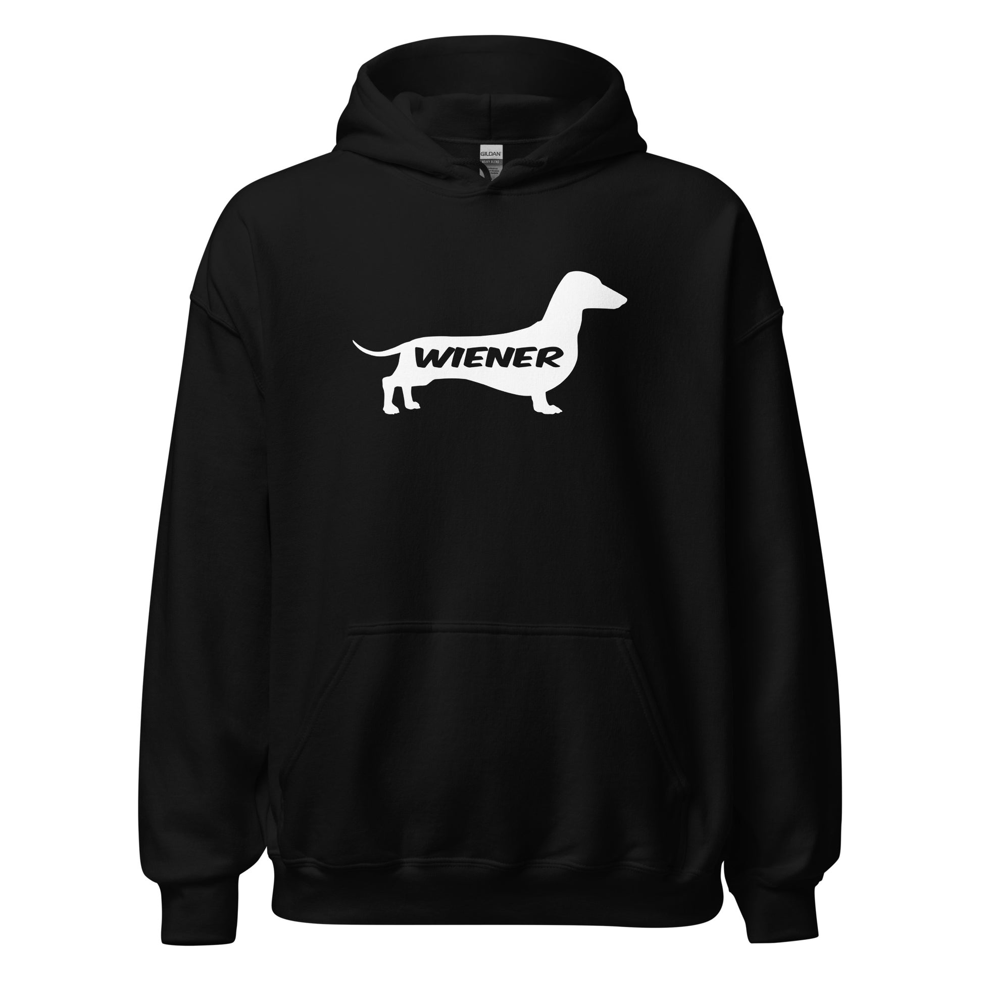 Dachshund Wiener Dog Hoodie Black