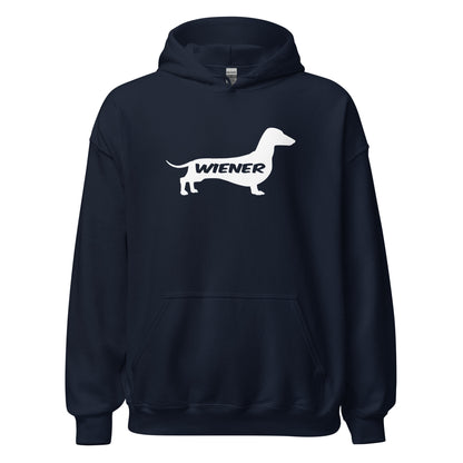 Dachshund Wiener Dog Hoodie Navy