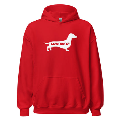 Dachshund Wiener Dog Hoodie Red