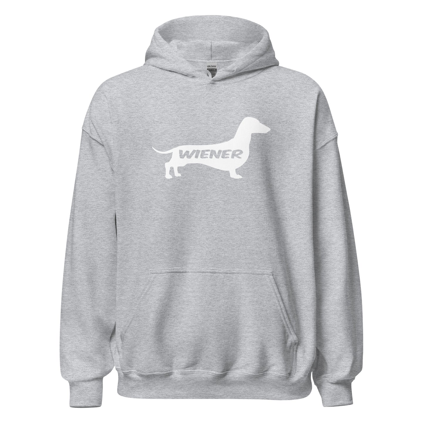 Dachshund Wiener Dog Hoodie Light Grey