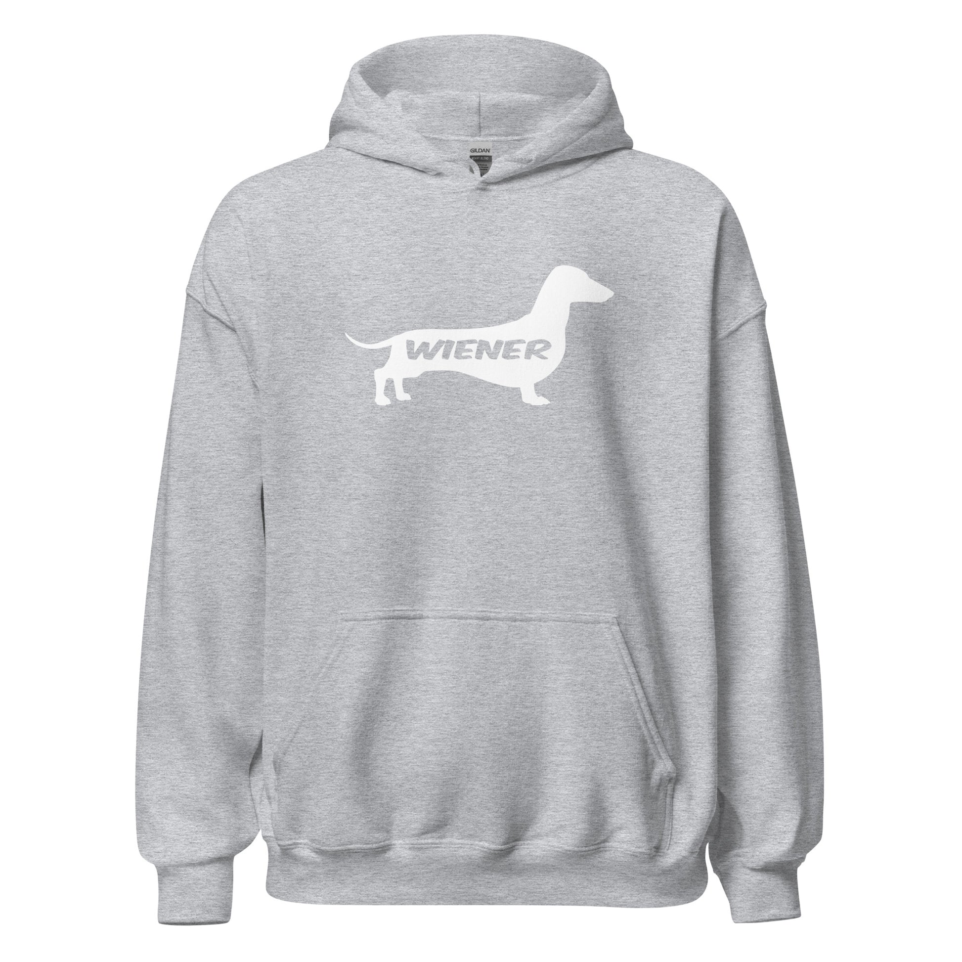 Dachshund Wiener Dog Hoodie Light Grey