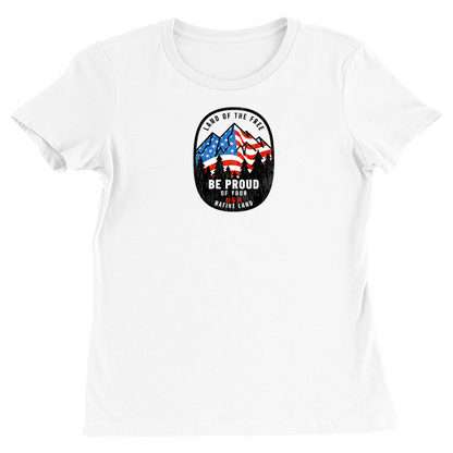 Land of the Free Be Proud of Your Native Land Vintage Women's T-Shirt