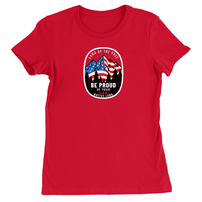 Land of the Free Be Proud of Your Native Land Vintage Women's T-Shirt