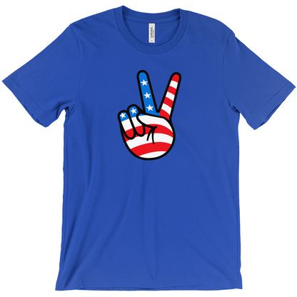 Peace Sign Patriotic USA T-Shirt