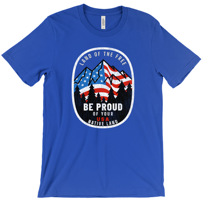 Land of the Free Be Proud of Your Native Land Vintage -Shirts