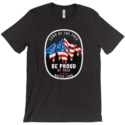 Land of the Free Be Proud of Your Native Land Vintage -Shirts