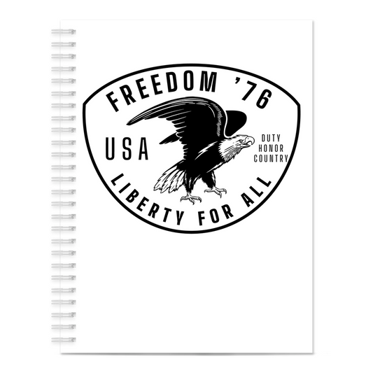 Freedom '76 Liberty for All Notebook