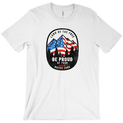 Land of the Free Be Proud of Your Native Land Vintage -Shirts