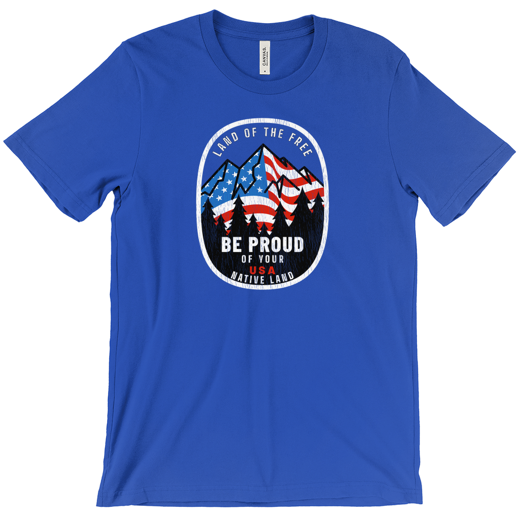 Land of the Free Be Proud of Your Native Land Vintage -Shirts
