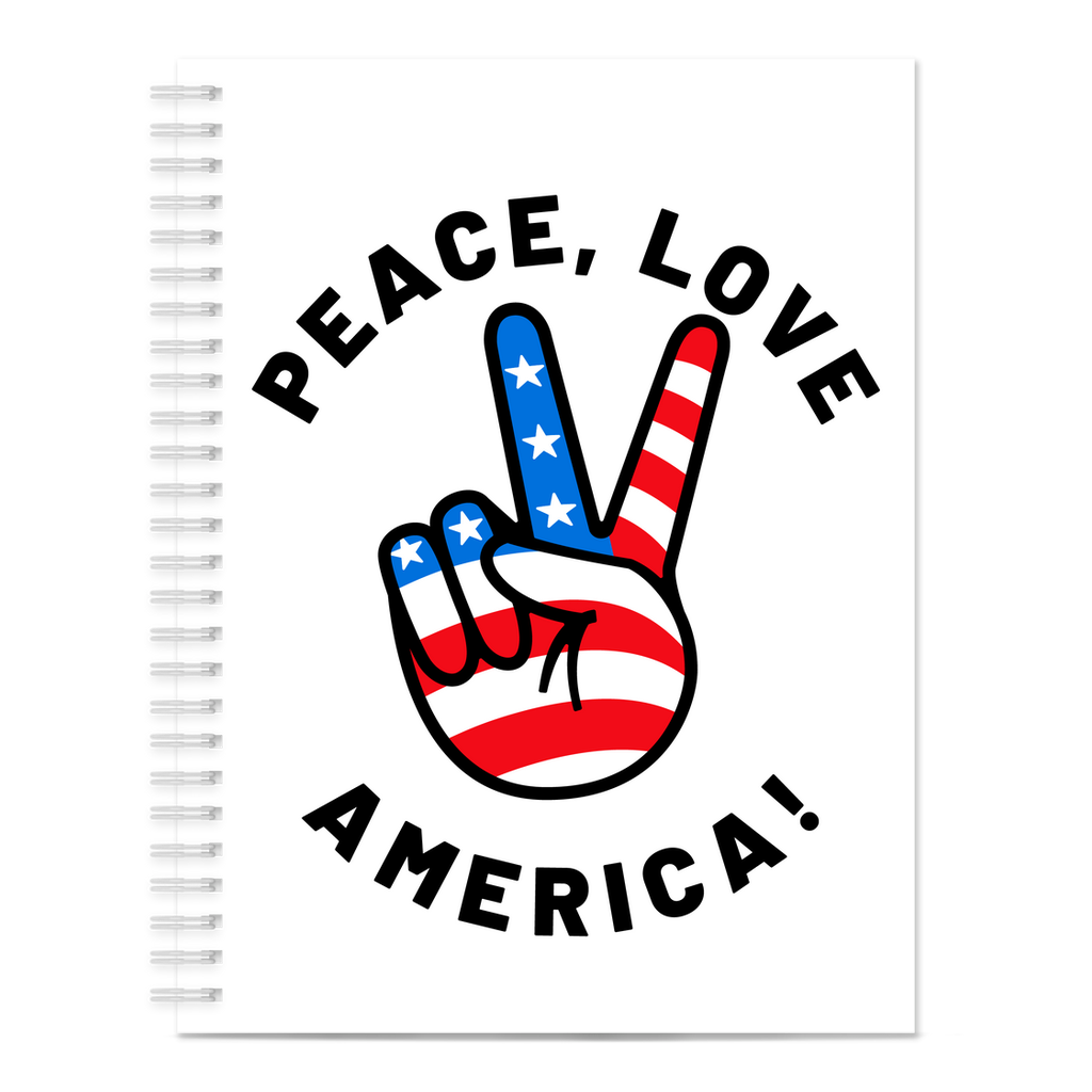 Peace, Love, America Notebook