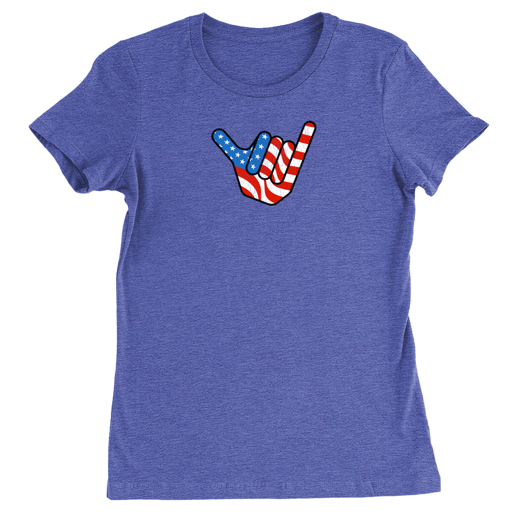 Hang Ten Patriotic USA Women's Vintage T-Shirt