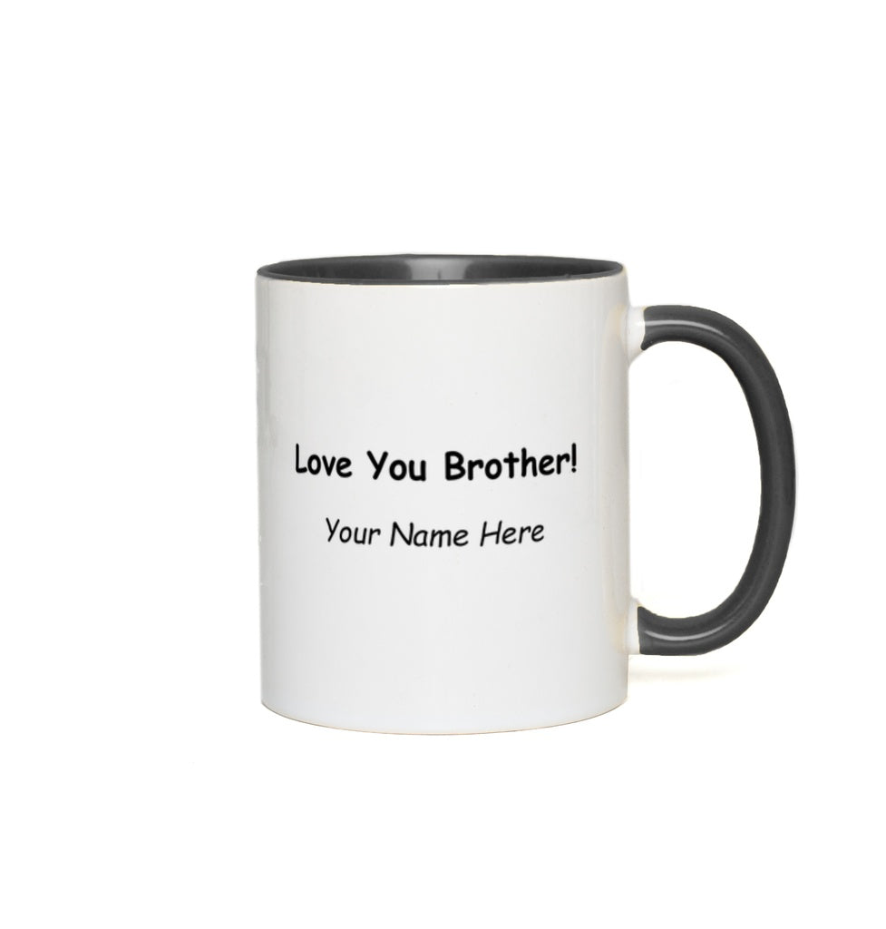 Best Brother Ever Personalized Coffee Mug with message