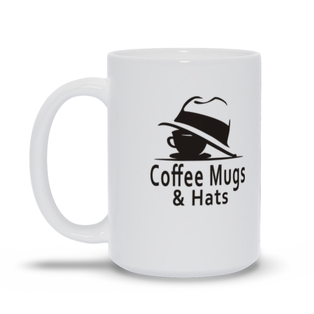 Coffee Mugs and Hats Logo 15oz Coffee Mug