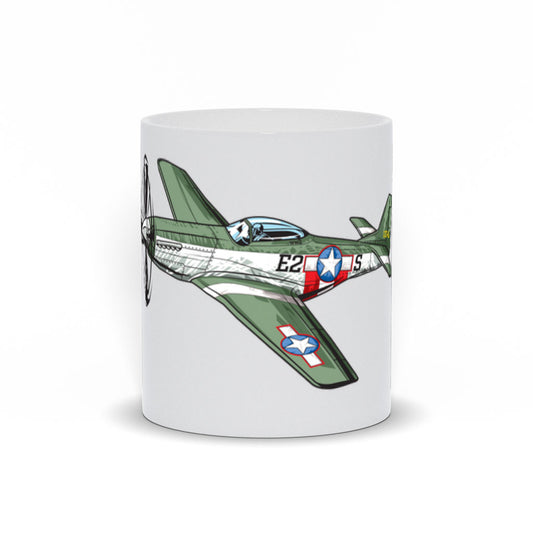 WWII P51 Mustang Fighter Plane Coffee Mug