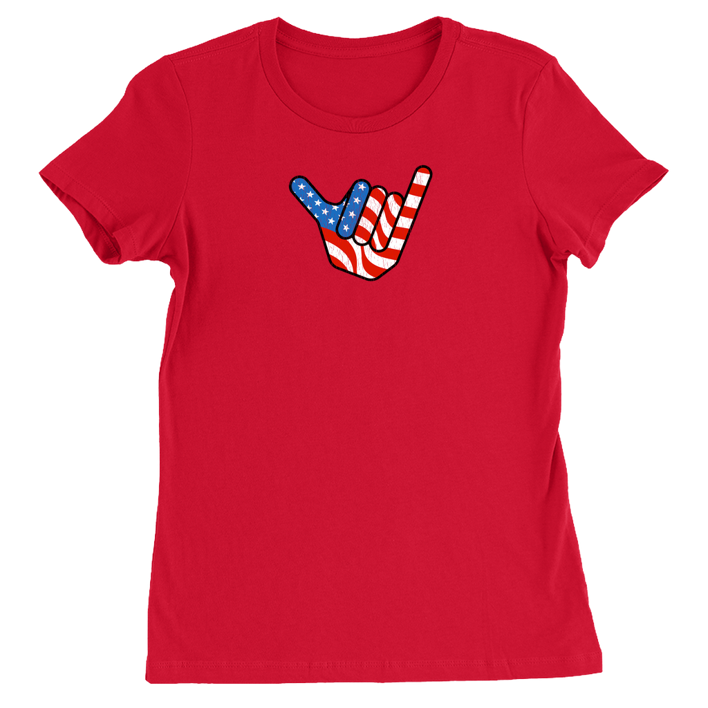 Hang Ten Patriotic USA Women's Vintage T-Shirt