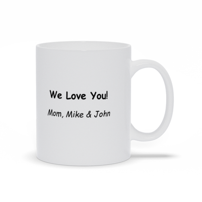 Best Dad Ever Personalized Coffee Mug with Message