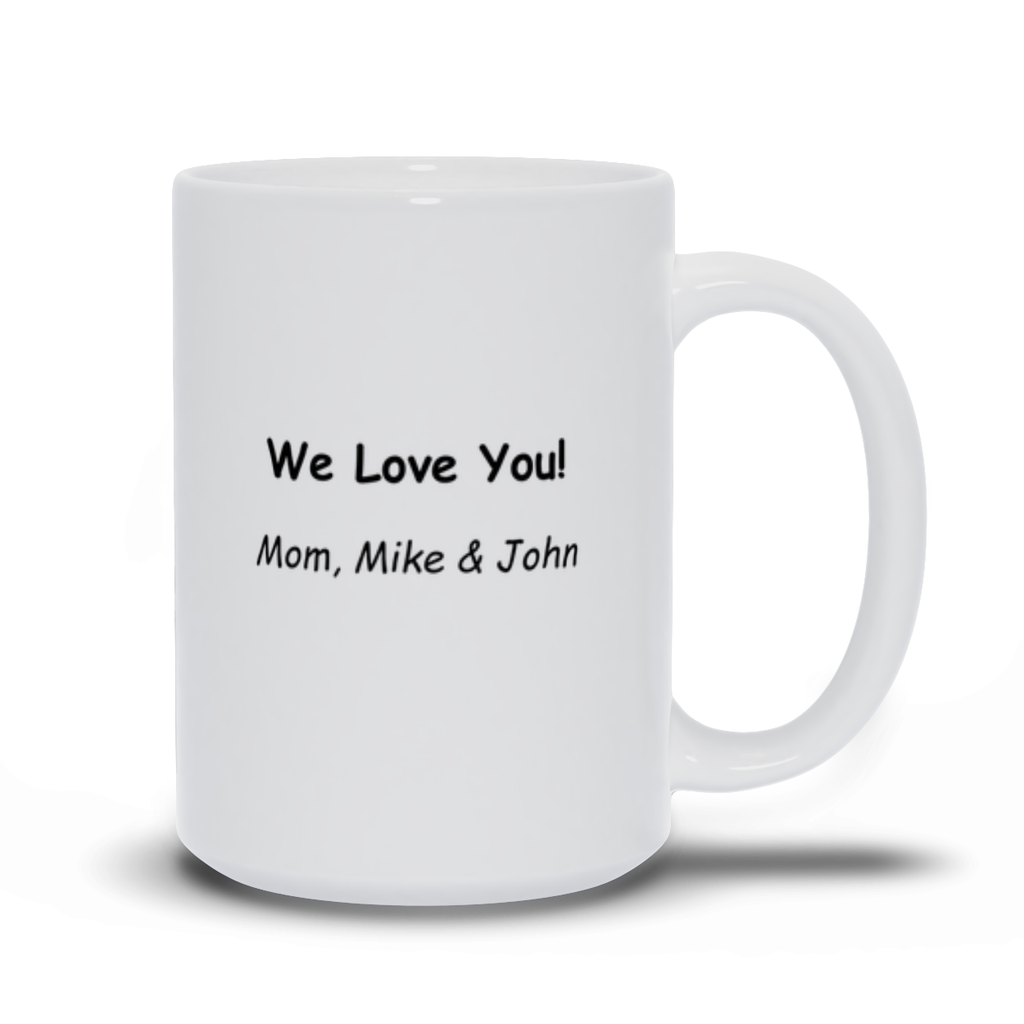 Best Dad Ever 15oz Personalized Coffee Mug with Message