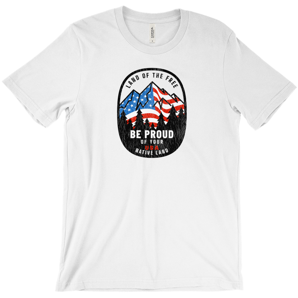 Land of the Free Be Proud of Your Native Land Vintage -Shirts