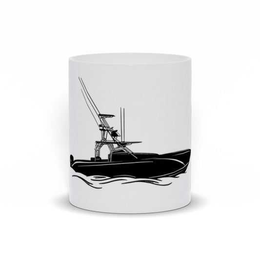 Fishing Boat on Water Coffee Mug