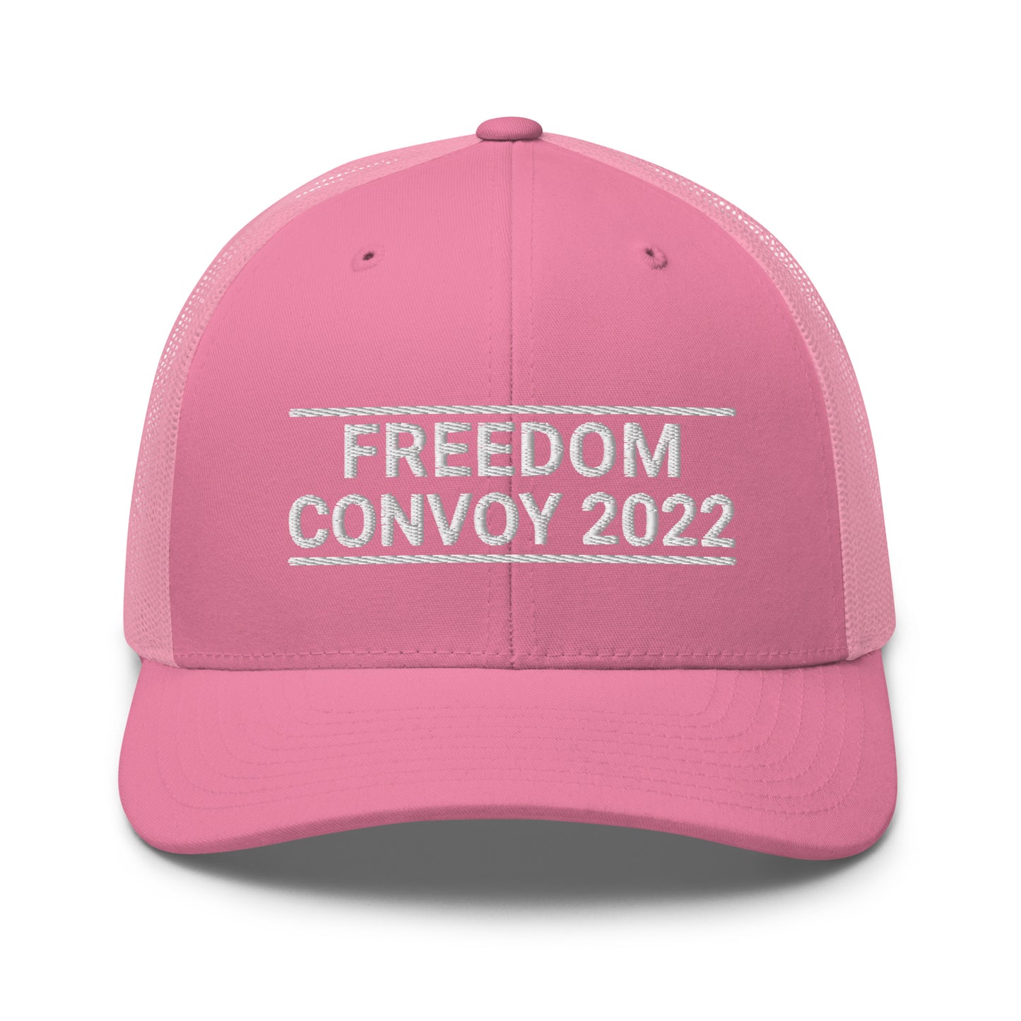 Freedom Convoy 2022 Yupoong 6606 pink hat.