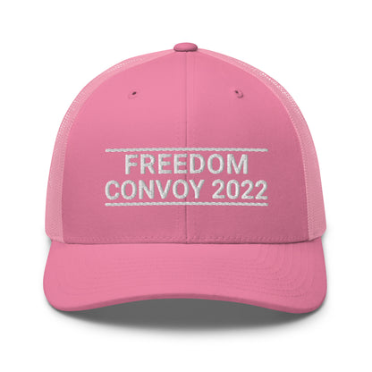 Freedom Convoy 2022 Yupoong 6606 pink hat.