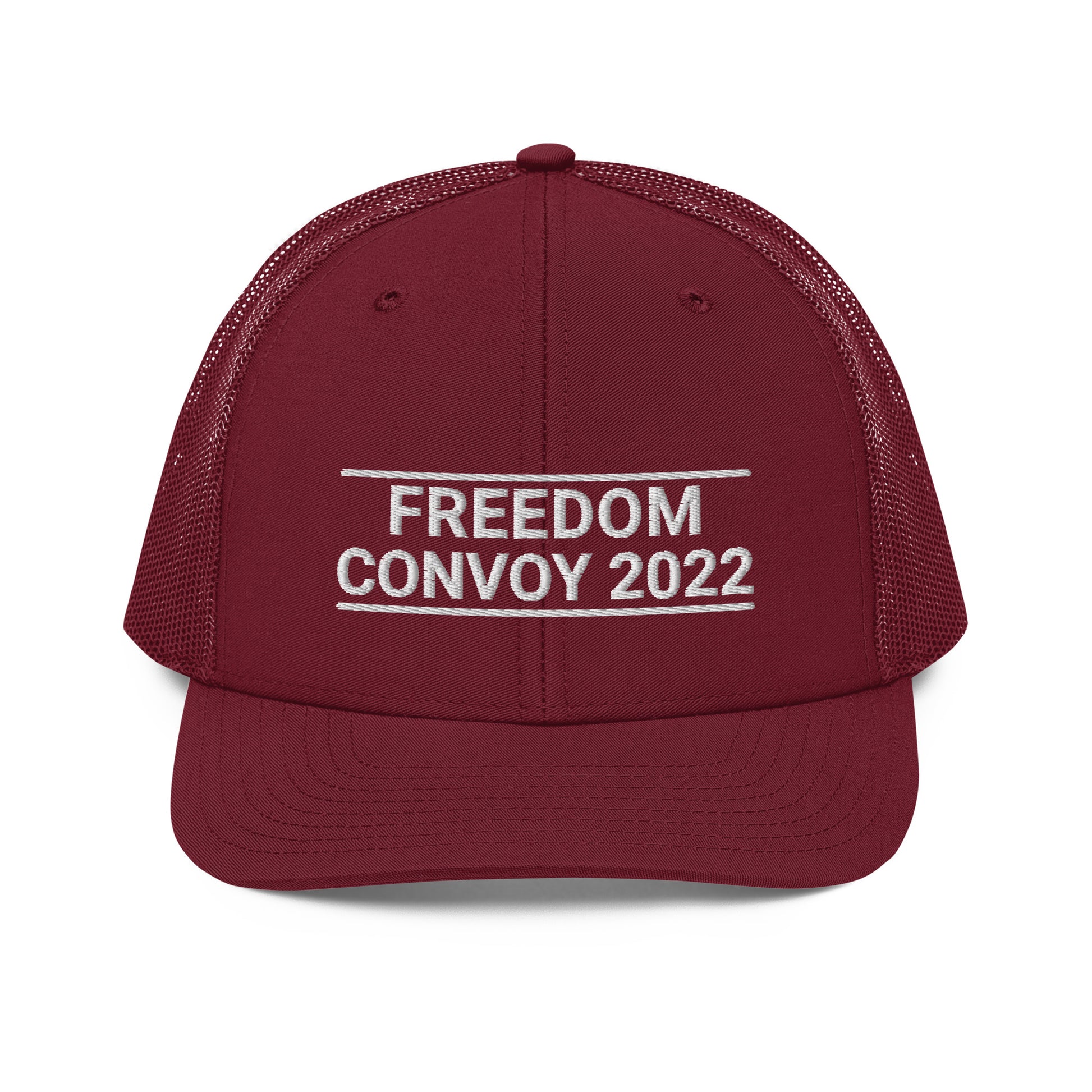 Freedom Convoy 2022 embroidered Richardson 1122 red hat.