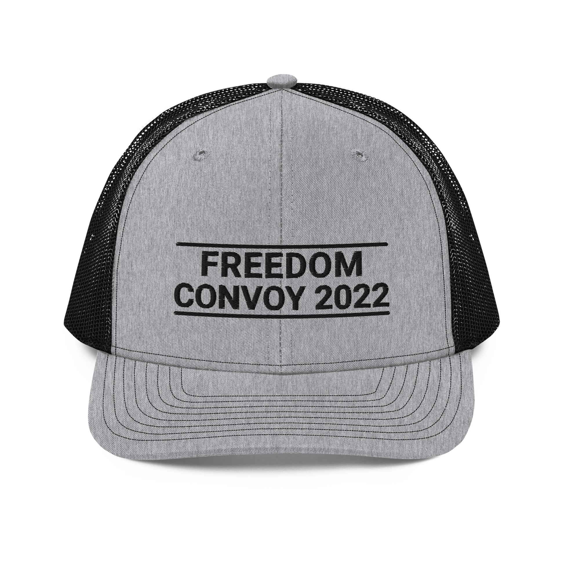 Freedom Convoy 2022 embroidered Richardson 1122 Gray and Black hat.