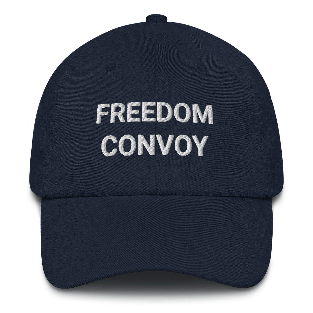 Freedom Convoy embroidered blue dad hat.