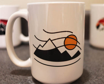 Outdoor Coffee Mug - Mountains Wind and Sun Coffee Mug