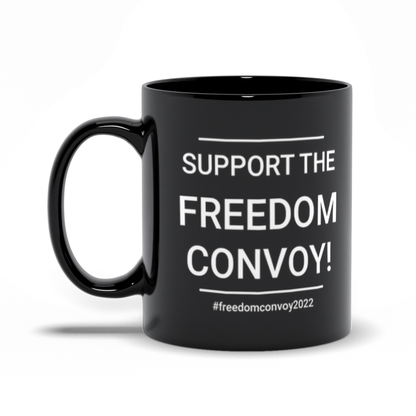 My rights don't end Freedom Convoy coffee mug