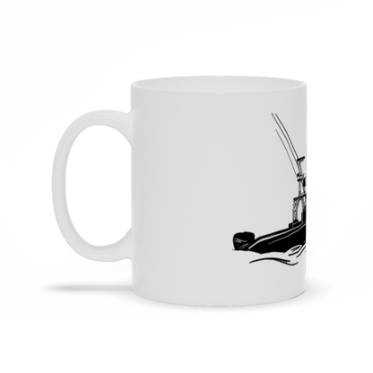 Fishing Boat on Water Coffee Mug Right